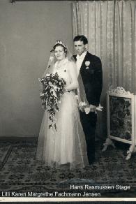 Hans og Lillis bryllupsbillede